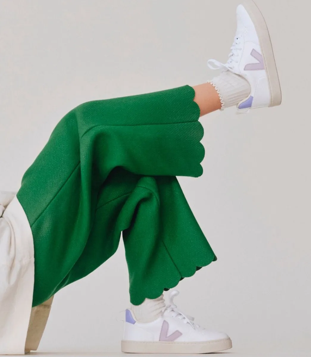 Kids VEJA V-10 LACES CWL WHITE PARME LAVANDE