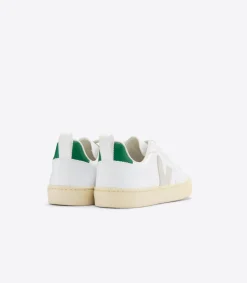 Kids VEJA V-10 LACES CWL WHITE PIERRE EMERAUDE