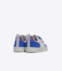Kids VEJA V-10 LEATHER MULTICO PETALE WHITE