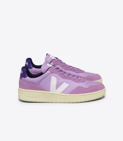 Women VEJA V-90 LEATHER ORCHID WHITE