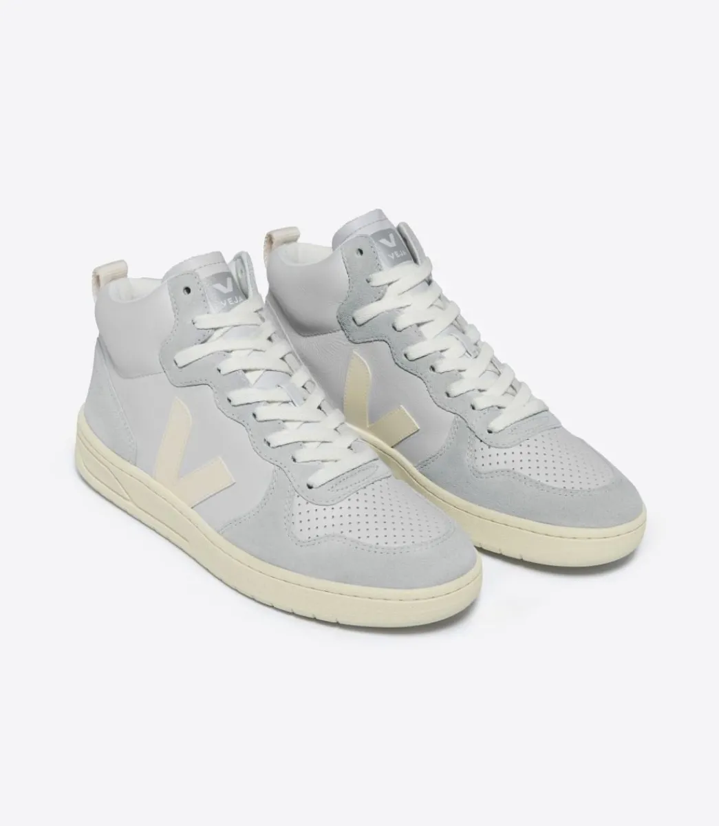 Women VEJA V-15 LEATHER PEARL CASHEW