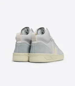 Women VEJA V-15 LEATHER PEARL CASHEW