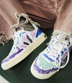 VEJA V-10 LEATHER X MARNI ORCHID BLACK