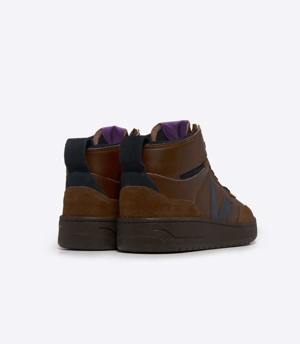Women VEJA V-95 LEATHER WALNUT BLACK