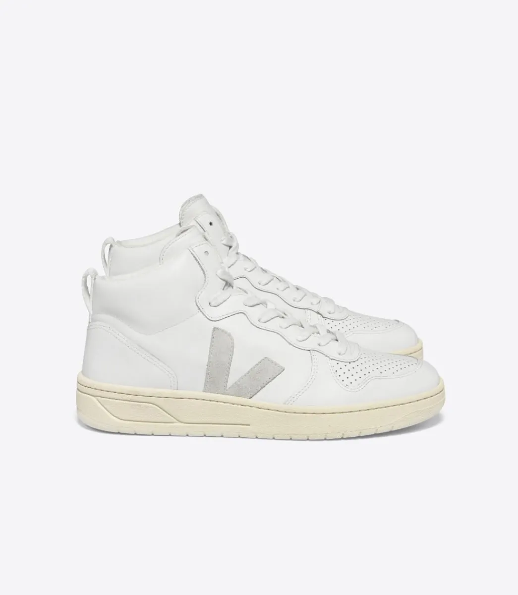 Women VEJA V-15 LEATHER WHITE