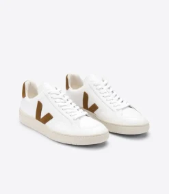 VEJA V-12 LEATHER WHITE CAMEL