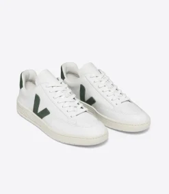 Women VEJA V-12 LEATHER WHITE CYPRUS