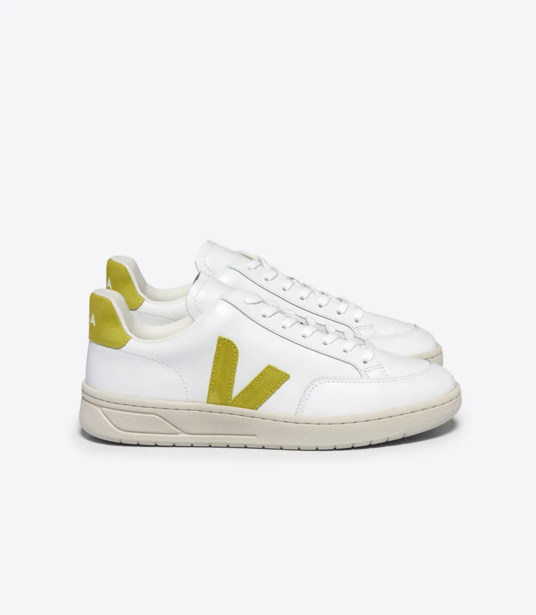 Women VEJA V-12 LEATHER WHITE LIQUOR
