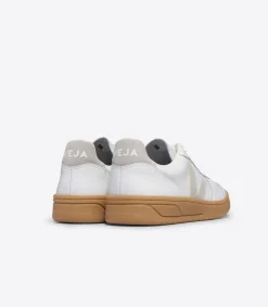 Women VEJA V-10 LEATHER WHITE NATURAL