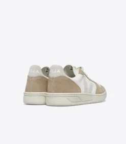 Women VEJA V-10 LEATHER WHITE NATURAL SAHARA