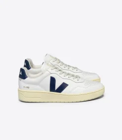 Women VEJA V-90 LEATHER WHITE NAUTICO