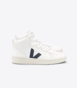VEJA V-15 LEATHER WHITE NAUTICO
