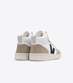 Women VEJA V-15 LEATHER WHITE NAUTICO SAHARA