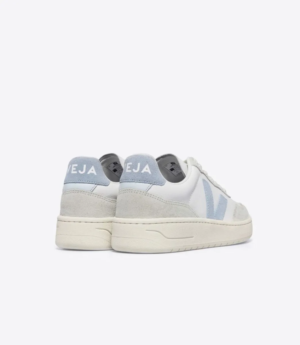 Women VEJA V-90 LEATHER WHITE STEEL