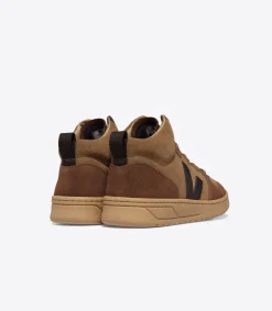 Women VEJA V-15 SUEDE BROWN BLACK
