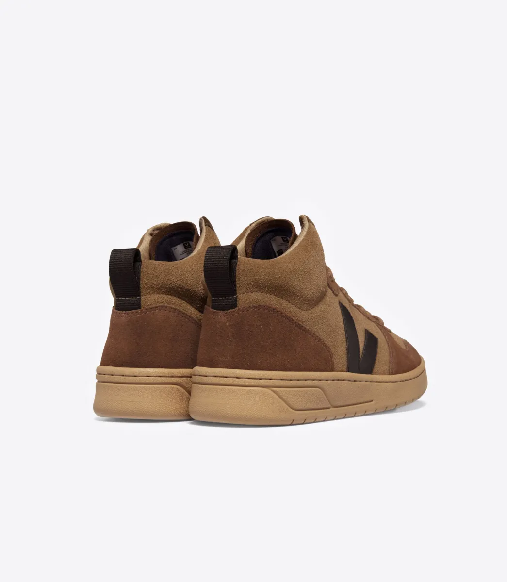 Women VEJA V-15 SUEDE BROWN BLACK