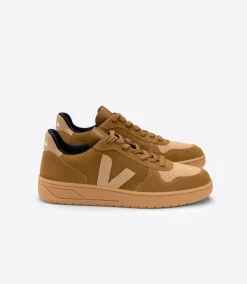 Women VEJA V-10 SUEDE CAMEL DESERT