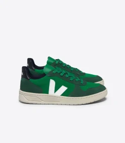Women VEJA V-10 SUEDE EMERAUDE PIERRE BLACK