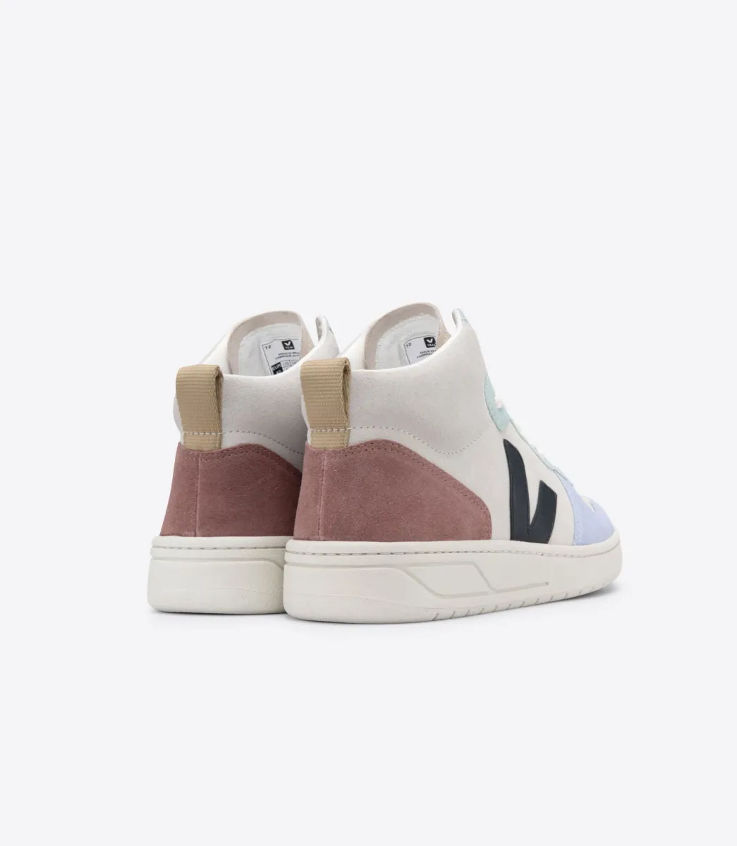 VEJA V-15 SUEDE MULTICO NATURAL BLACK