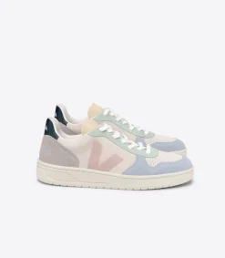 VEJA V-10 SUEDE MULTICO NATURAL BABE