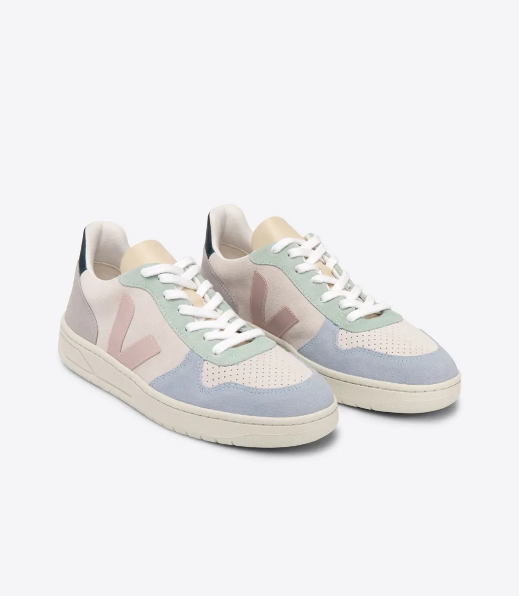 VEJA V-10 SUEDE MULTICO NATURAL BABE