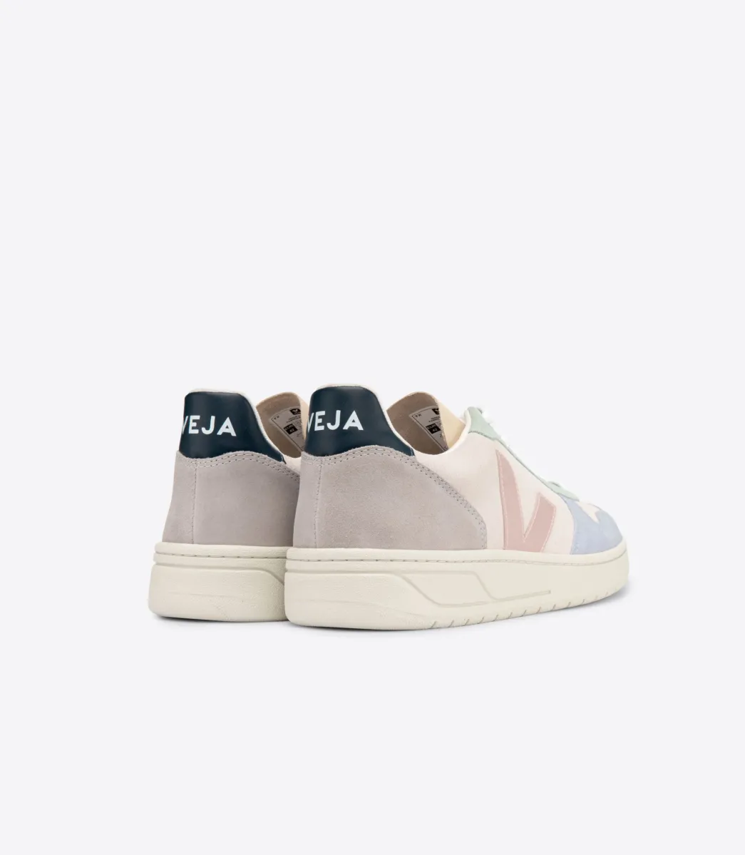 VEJA V-10 SUEDE MULTICO NATURAL BABE