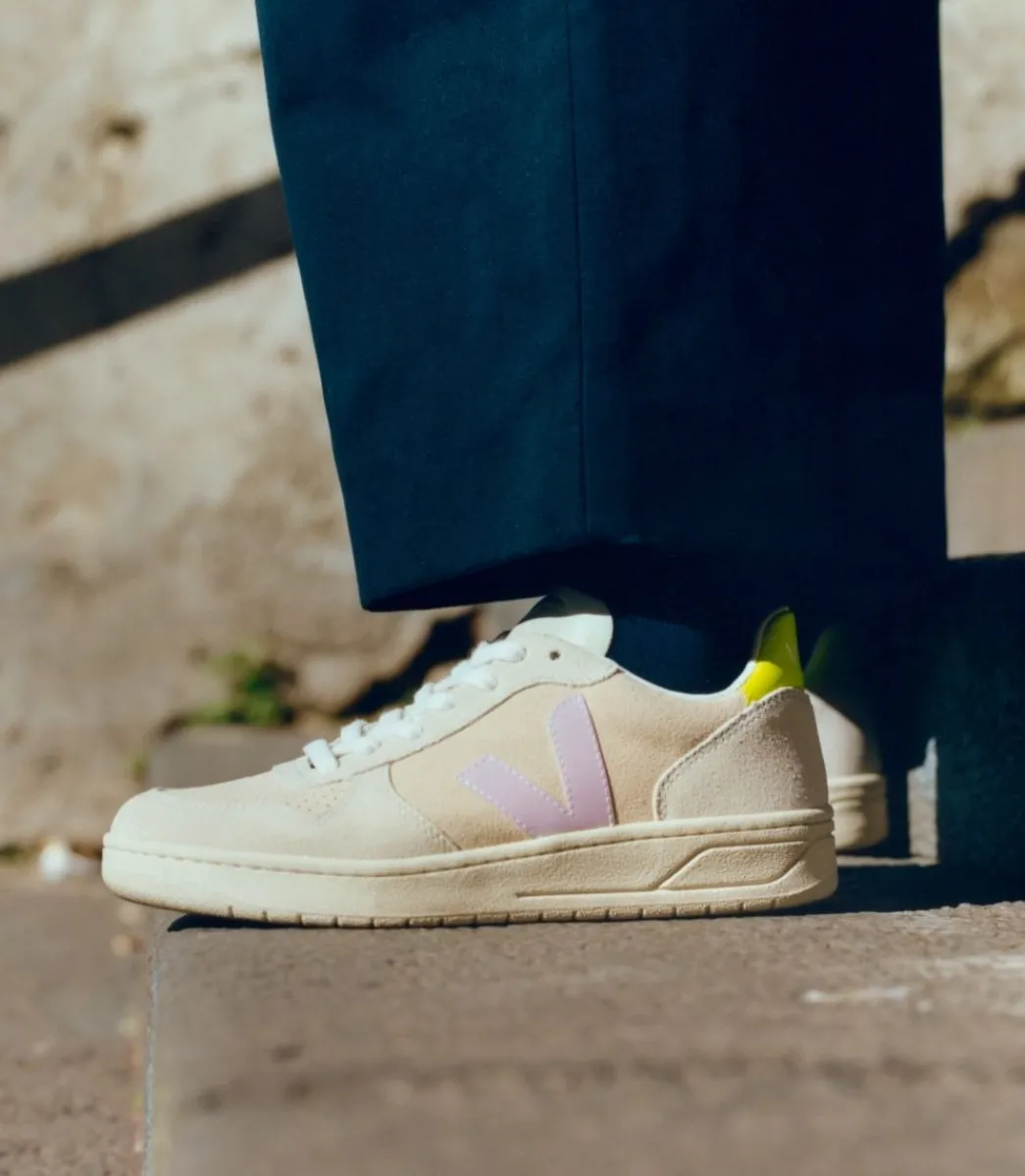 VEJA V-10 SUEDE MULTICO SABLE PARME