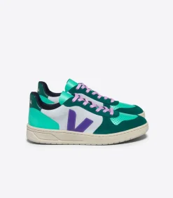 Women VEJA V-10 SUEDE MULTICO SWAN PURPLE PIERRE