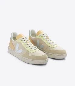Women VEJA V-10 SUEDE SABLE MENTHOL MULTICO