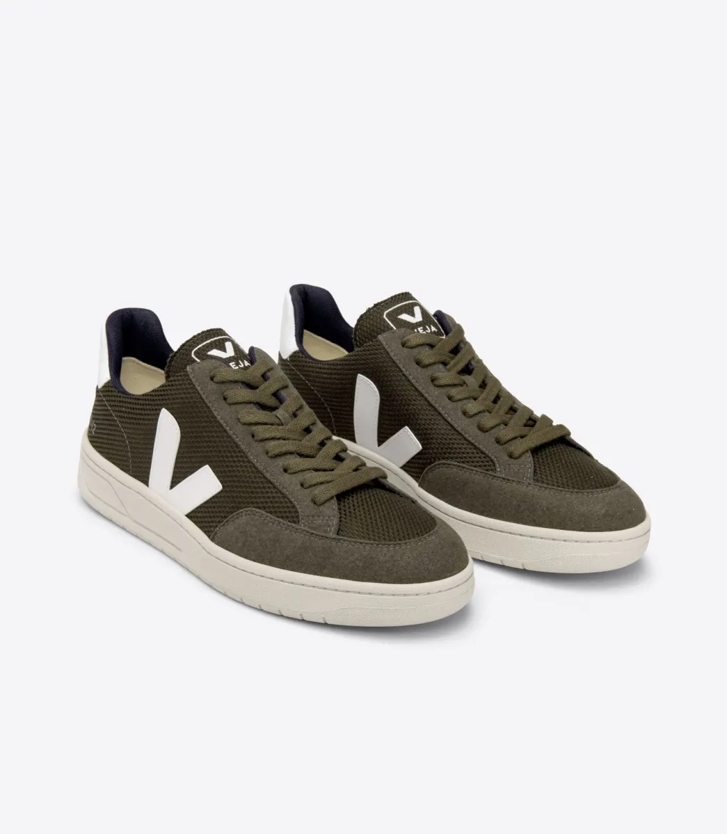 Women VEJA V-12 VEGAN B-MESH OLIVE WHITE
