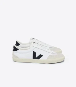 Women VEJA VOLLEY CANVAS WHITE BLACK