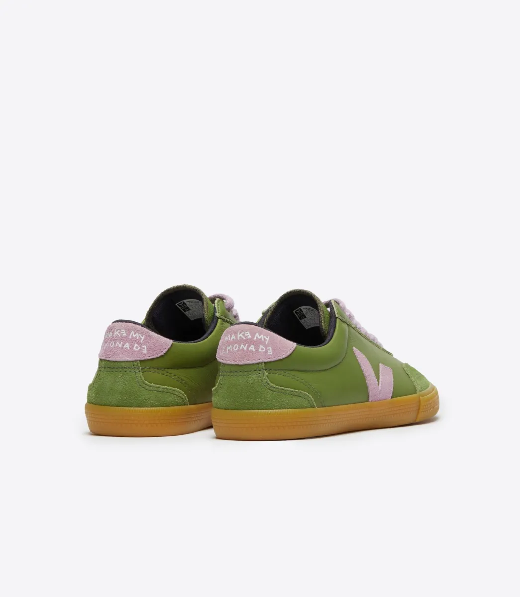 Women VEJA VOLLEY LEATHER X MAKE MY LEMONADE KIWI ORCHID