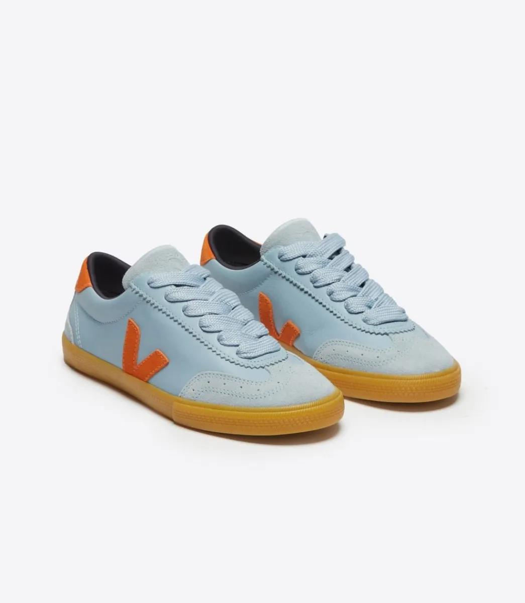Women VEJA VOLLEY LEATHER X MAKE MY LEMONADE STEEL PUMPKIN