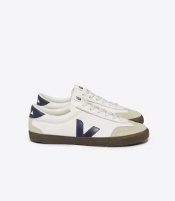 Women VEJA VOLLEY LEATHER WHITE NAUTICO BARK