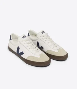 Women VEJA VOLLEY LEATHER WHITE NAUTICO BARK