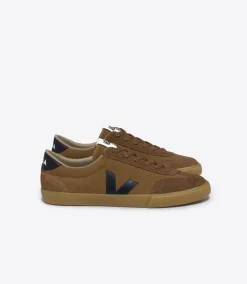 Women VEJA VOLLEY SUEDE CAMEL BLACK