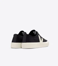 Women VEJA WATA II LOW CANVAS BLACK PIERRE